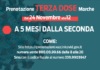 Al via le prenotazioni per gli over 40 per la terza dose del vaccino Covid a 5 mesi dalla seconda. Dal primo dicembre al via per gli over 18