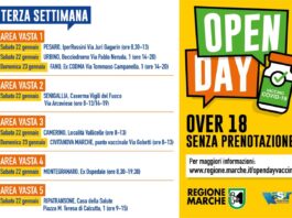Open day vaccinali il prossimo week end