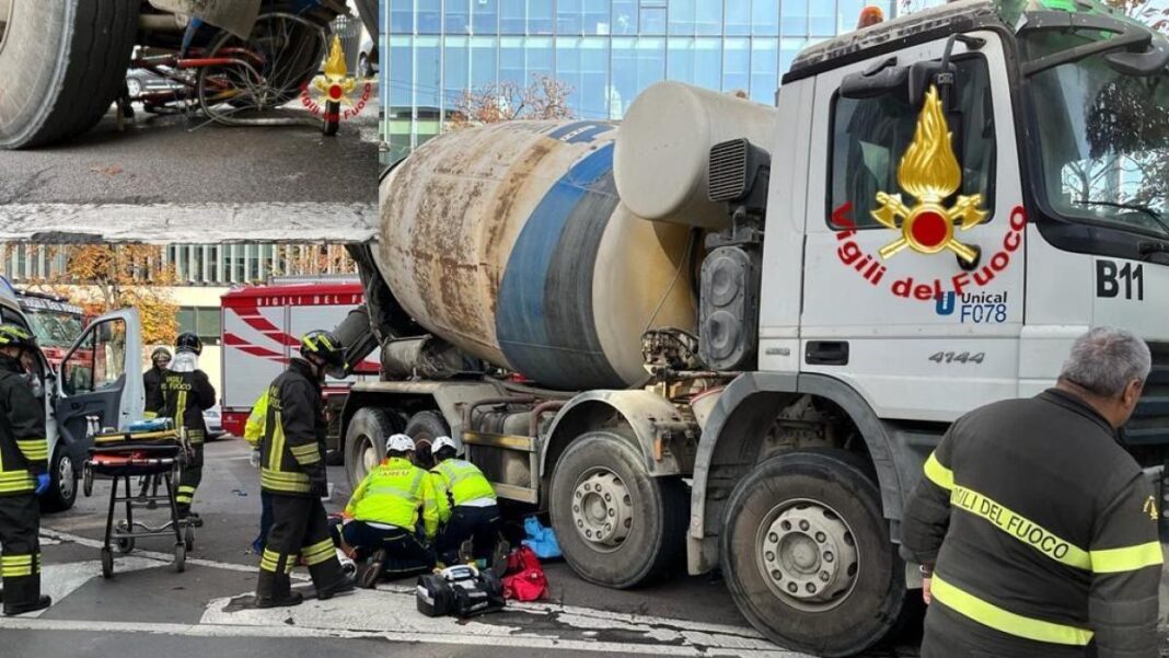 INCIDENTE BETONIERA MILANO