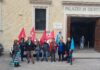 Sit-in dei lavoratori della giustizia davanti al Tribunale Ancona
