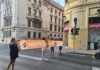 Azione dimostrativa di Ultima Generazione ad Ancona