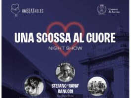 “UNA SCOSSA AL CUORE”: domenica 16 luglio alla Mole di Ancona NIGHT SHOW di Unbeatables con Rana, Budano e Stinga. I proventi per l’acquisto di defibrillatori “UNA SCOSSA AL CUORE”: domenica 16 luglio alla Mole di Ancona NIGHT SHOW di Unbeatables con Rana, Budano e Stinga. I proventi per l’acquisto di defibrillatori