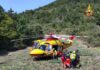 Fabriano, incidente in bici in montagna. Arriva l’eliambulanza