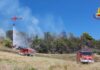 Massignano (AP). Incendio boschivo, al lavoro i Vigili del Fuoco