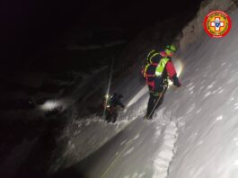 Alpinista bloccato dal ghiaccio, recuperato dopo sei ore di intervento