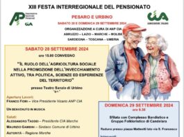 Reddito, sanità, valori: nelle Marche la Festa Interregionale del Pensionato. Due giorni di lavori tra Urbino e Pesaro, con il contributo scientifico dell’Inrca cia marche pensionati ètv maurizio socci naturalmente cia