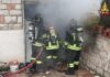 San Lorenzo in Campo. Incendio nel garage, danni all’abitazione. Evacuata una famiglia