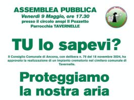 No al Forno Crematorio a Tavernelle, già oltre mille firme raccolte. Venerdì l’assemblea del Comitato “Aria Nostra”. “Un pericolo per i bambini e per la città” comitato no forno crematorio tavernelle ancona aria nostra