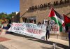 Protesta per Gaza alla prima seduta del Consiglio delle Marche