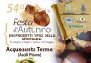 Ad Acquasanta Terme torna la 54ª Festa d’Autunno: protagonisti i sapori della montagna