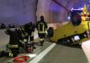 Muccia. Incidente in galleria, un ferito trasferito a Torrette