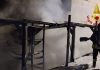Cupra Marittima. Due moto avvolte dalle fiamme in una rimessa, intervento dei vigili del fuoco