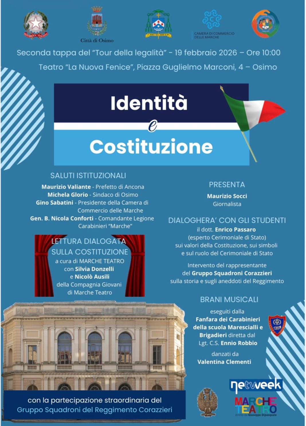 tour della legalità prefetto ancona Valiante Maurizio Socci presentatore èTV gruppo netweek