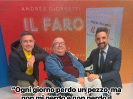 “Ogni giorno perdo un pezzo, ma non mi perdo e non perdo il sorriso”. Andrea Giorgetti stasera a “Punti di Vista”, canale 12 andrea giorgetti maurizio socci malato sclerosi libro il faro intervista