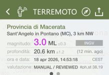 La terra trema nel Maceratese, scossa di 3.0 a Sant’Angelo in Pontano