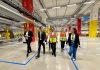 Acquaroli visita il nuovo centro Amazon di Jesi, sarà operativo a luglio
