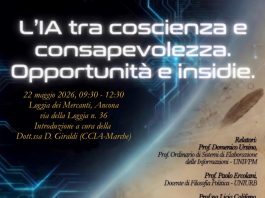 “Intelligenza Artificiale tra coscienza e consapevolezza. Opportunità e insidie” il 22 maggio alla Loggia dei Mercanti.