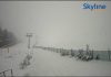 Neve di maggio sui Sibillini, pioggia e vento ovunque. Ma per domenica il meteo è in miglioramento