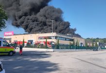 Incendio alla Baraccola di Ancona