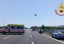 A14. Incidente mortale auto contro moto. Perde la vita un centauro