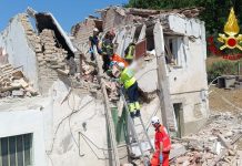 Rosora. Casa crollata, il 71enne è gravissimo: trasferito a Cesena