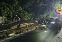 Vento forte e pioggia nella notte, 70 interventi dei vigili del fuoco