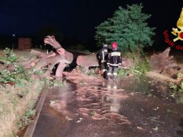 Nelle Marche vento forte, pioggia e grandine. Gli interventi dei Vigili del Fuoco e la conta dei danni