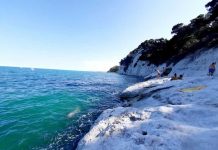 Saltano in mare dalla scogliera dei Lavi, otto ragazzini nei guai