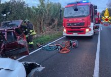 Jesi. Incidente tra due auto, arriva anche l’eliambulanza
