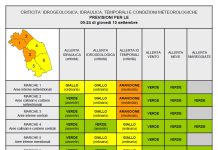 Marche, allerta meteo gialla – arancione: forti temporali in arrivo